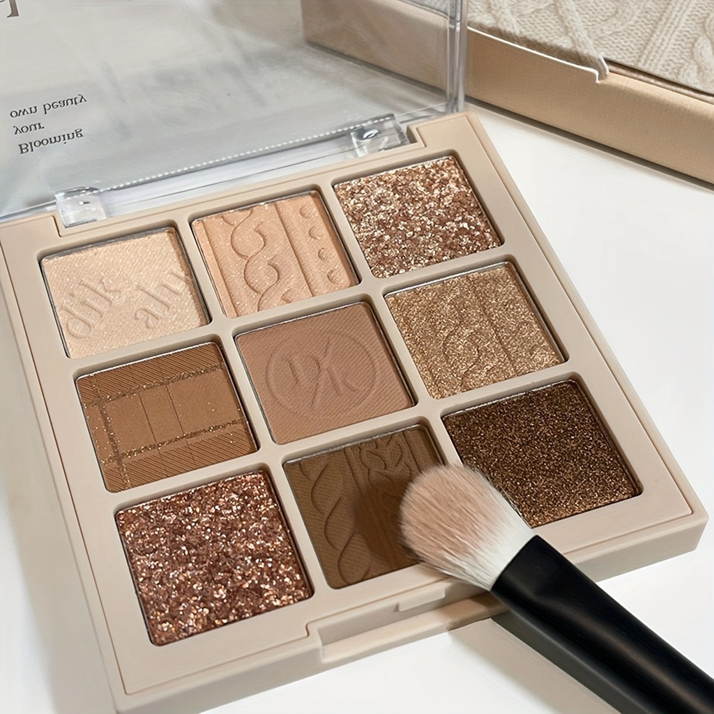 พาเลทอายแชโดว์ เนื้อแมตต์ ชิมเมอร์ สีน้ําตาล 9 สี ติดทนนาน