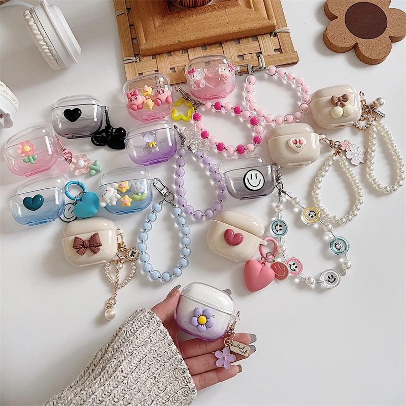 สําหรับ Lenovo LP40 LP40S LP40 Pro เคส Case เคสหูฟัง ลายดอกไม้หน้ายิ้ม สําหรับ