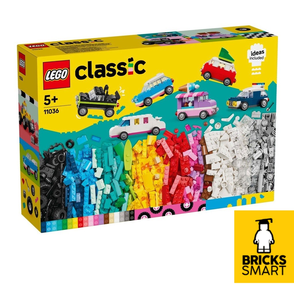 LEGO 11036 ชุดของเล่นตัวต่อยานพาหนะสร้างสรรค์คลาสสิก (900 ชิ้น)