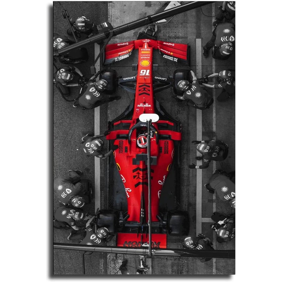 Raceway Sf1000 Charles Leclerc F1 โปสเตอร์ผ้าใบ พิมพ์ลาย สไตล์โมเดิร์น ขนาด 16x24 นิ้ว 40x60 ซม. สําหรับตกแต่งห้องนอนครอบครัว