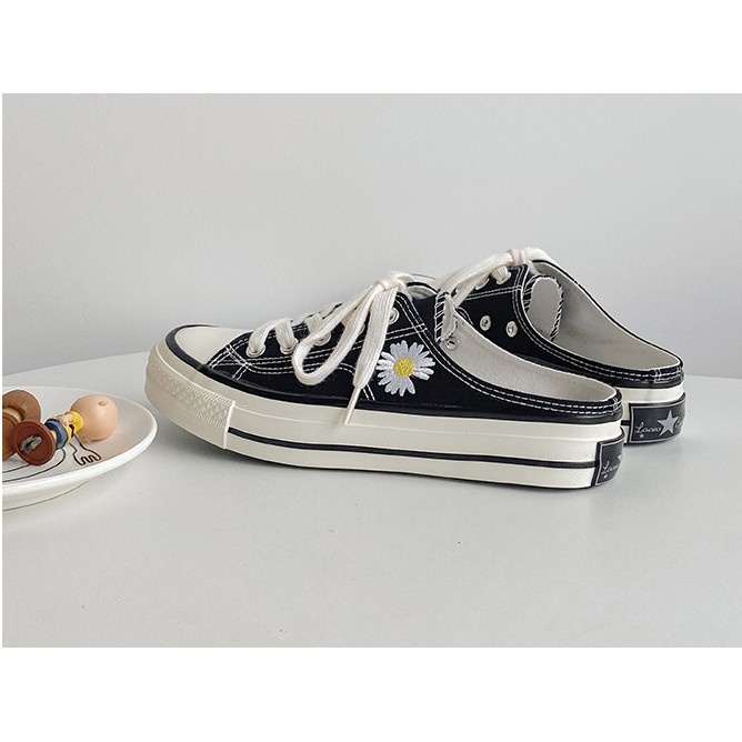Converse JOJO joint name small daisy half drag canvas shoes female 2020 new summer male couple shoe