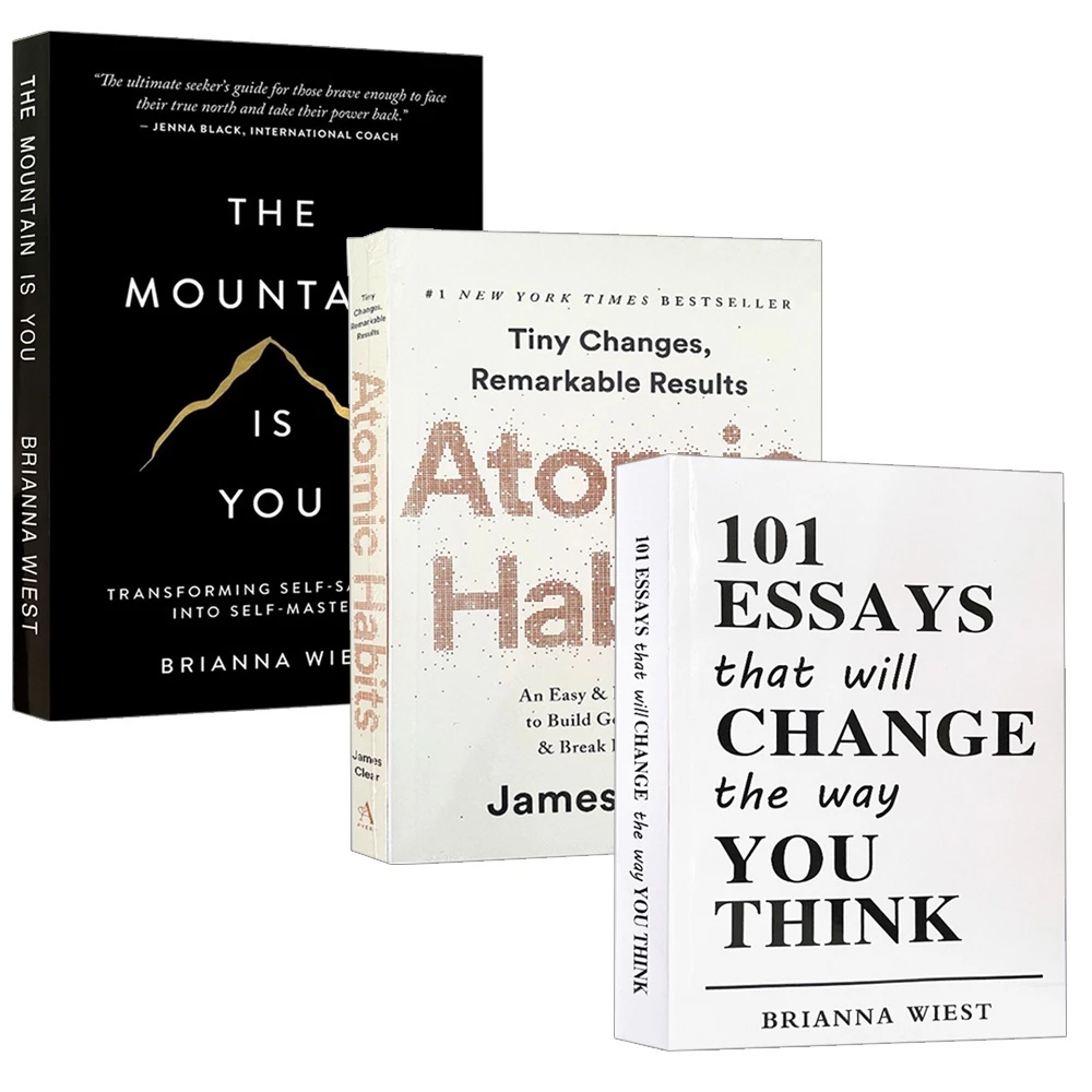 (English Book)101 Essays That Will Change,The Mountain Is You,Atomic Habits (Paperback)