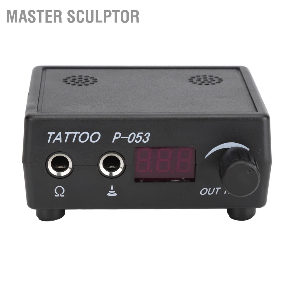 Master Sculptor Tattoo Power Supply LED Mini Black Machine แหล่งจ่ายไฟ 90-240V สำหรับเครื่อง Coil