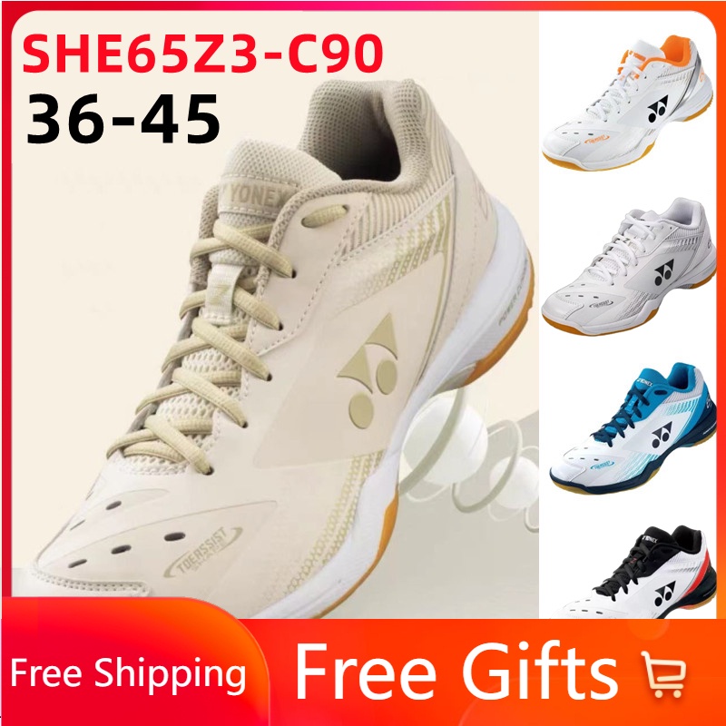 Yonex Power Cushion 65Z3 C-90 รองเท้าแบดมินตัน ธรรมชาติ สําหรับผู้ชาย ผู้หญิง คุณภาพสูง