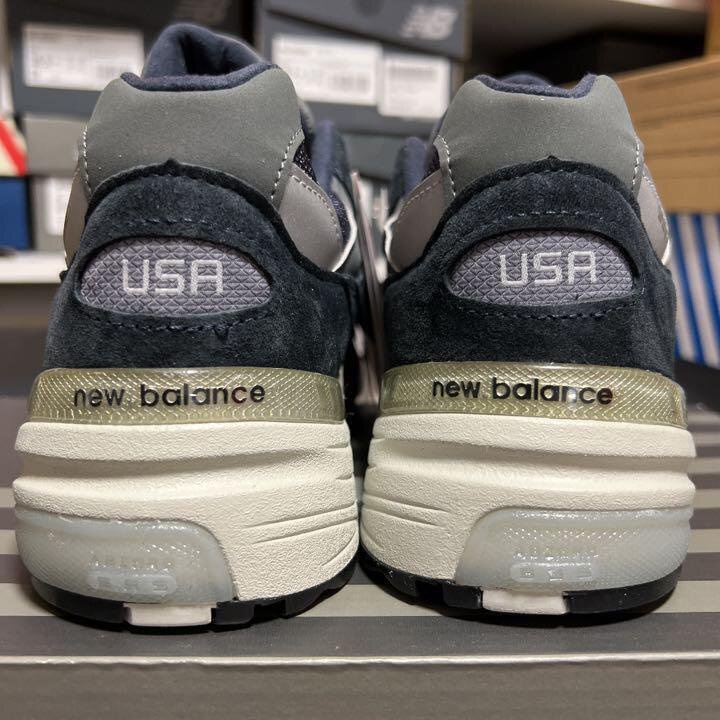 2023100men's New Balance shoes 992 m992gg New Balance shoes Navy gray fashion Men