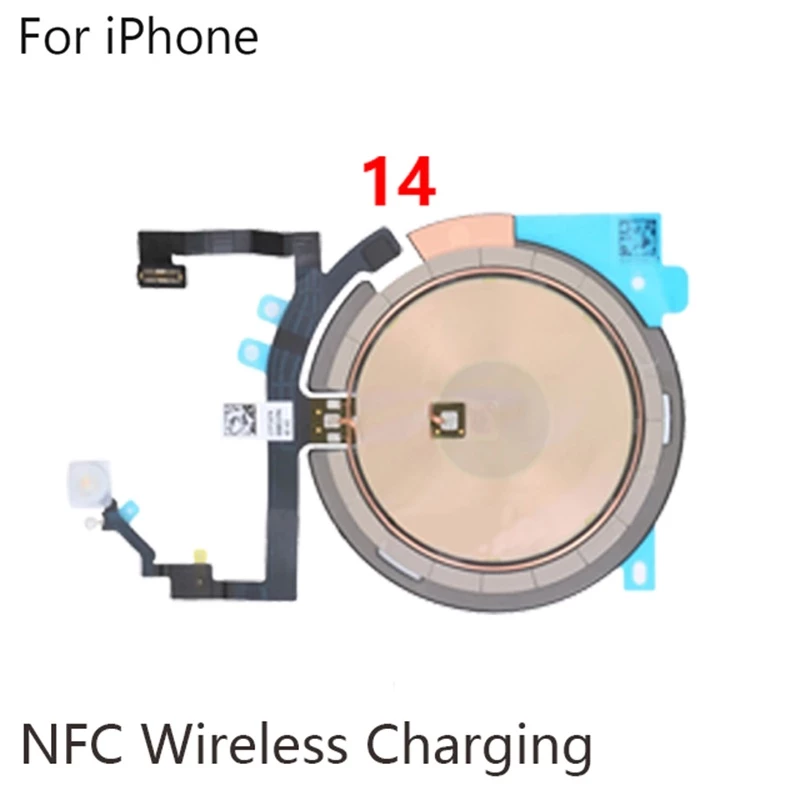 สติกเกอร์ขดลวดชาร์จ แบบไร้สาย พร้อมสายแพ สําหรับ iphone 14 14Plus 14P 14 Pro Max NFC thumbnail 7