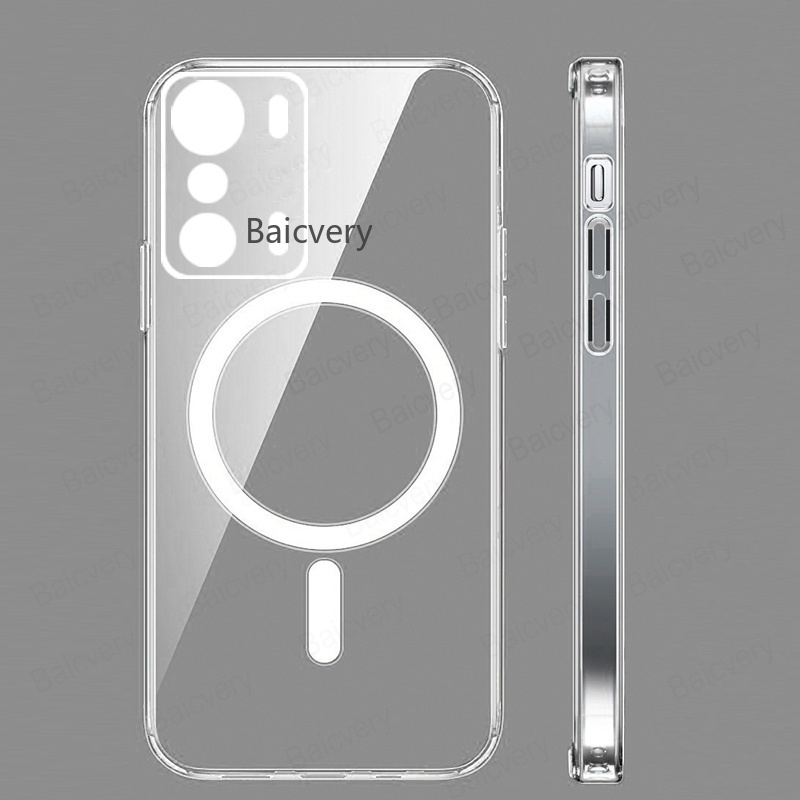 เคสสําหรับ infinix ZERO 5G เคส TPU ใส รองรับที่ชาร์จแม่เหล็กไร้สาย พร้อมที่ยึด
