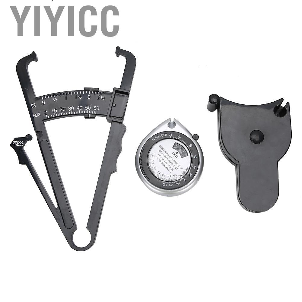Yiyicc เครื่องวัดไขมันในร่างกาย เทปวัดเอวแบบยืดหดได้ เครื่องมือ BMI น้ำหนัก L ANA