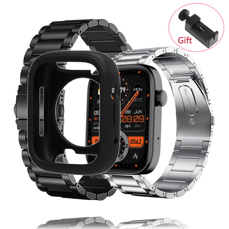 Colmi P71 สายนาฬิกาสายนาฬิกาสแตนเลสสําหรับ Colmi P71 Smartwatch Case Cover Screen Protector