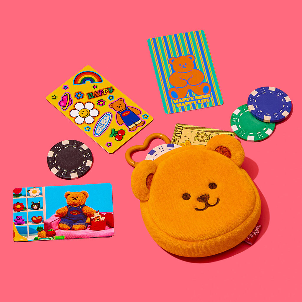 ลดเพิ่ม20% เหลือ510 ทักแชท / Wiggle Coin Pouch Keyring / พวงกุญแจ กระเป๋า ใส่หูฟัง ใส่เหรียญ