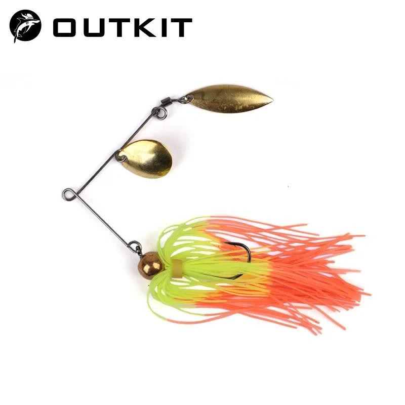 Outkit 1pcs Spinner เหยื่อ 8.5G โลหะ Lure Hard Fishing Lure Spinner Lure Spinnerbait Pike หมุนปลา Tackle Wobbler ตกปลา