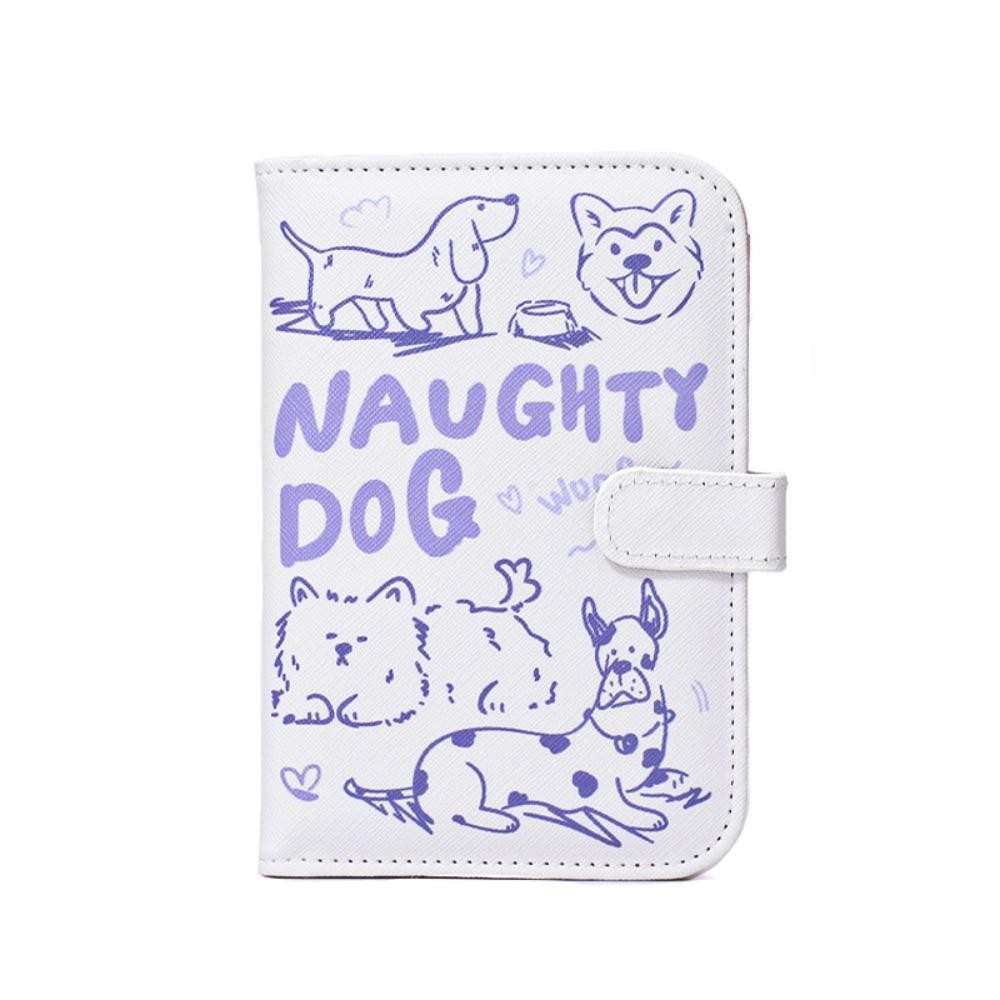 SHOEEMPORIUM Puppy Passport Cover พร้อมช่องใส่การ์ด, มัลติฟังก์ชั่กันน้ําแมวหนังหนังสือเดินทาง, เครื่องบินตรวจสอบการ์ดกรณีตั๋วโฟลเดอร์ RFID Blocking Passport คลิปหญิง ราคา ถูกที่สุด ดีลบีเคเค แกลเลอรีภาพที่ 6