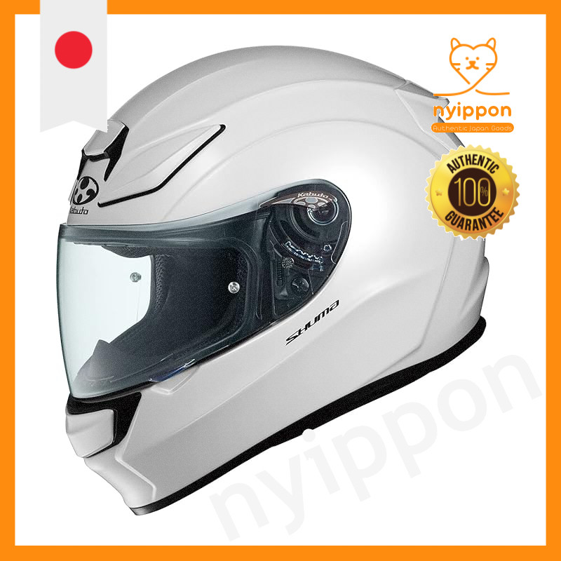 OGK KABUTO Full Face Motorcycle Helmet SHUMA Pearl White (Size: S)