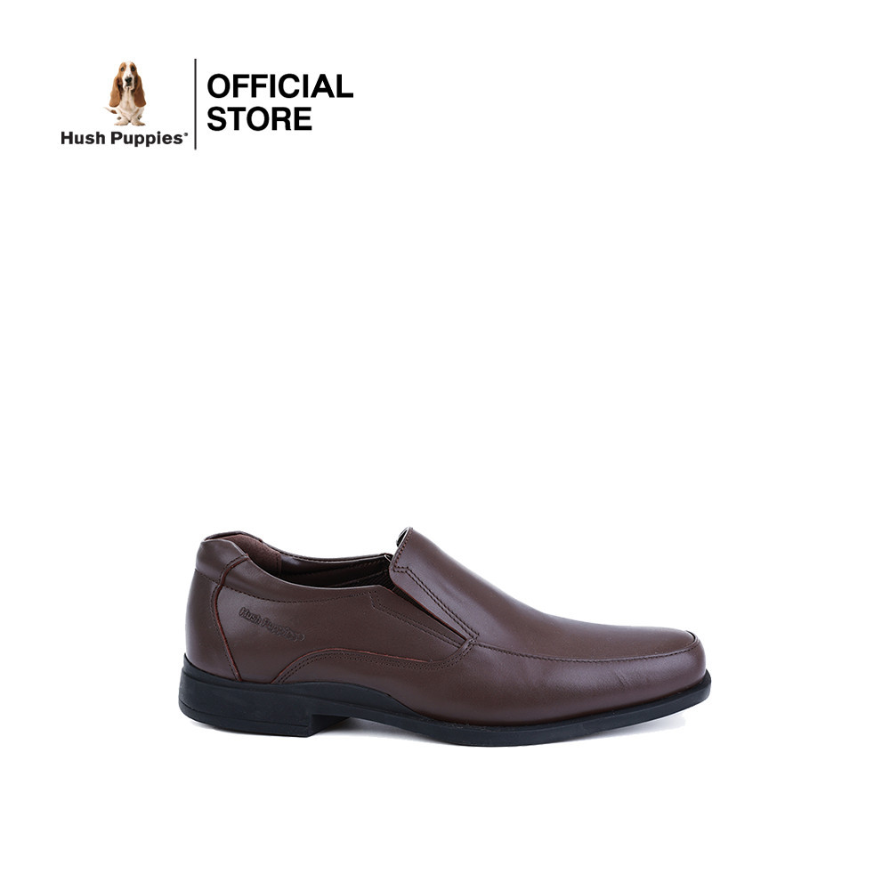 Hush Puppies รองเท้าผู้ชาย รุ่น HP 8HDFPP174F สีน้ำตาล (รองเท้าทางการหนังแท้ แบบสวม)