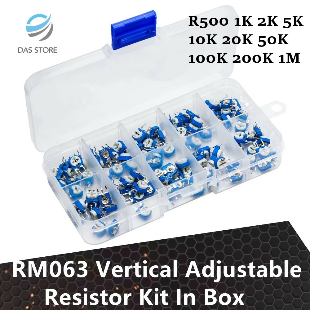 VR 500r 1k 2k 5k 10k 20k 50k 100k 200k 1m ohm Trimpot Trimmer Variable Resistor VR RM065 RM-065