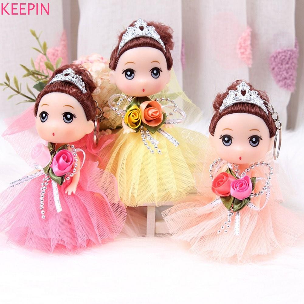 Keepin 12 ซม.ตุ๊กตา BJD, DIY เกาหลีแต่งหน้าดูตาโตเจ้าหญิงตุ๊กตา BJD, ที่น่าสนใจ 12 ซม.น่ารักการ์ตูนหน้าชุดแต่งงานมินิสาวของเล่น Play House