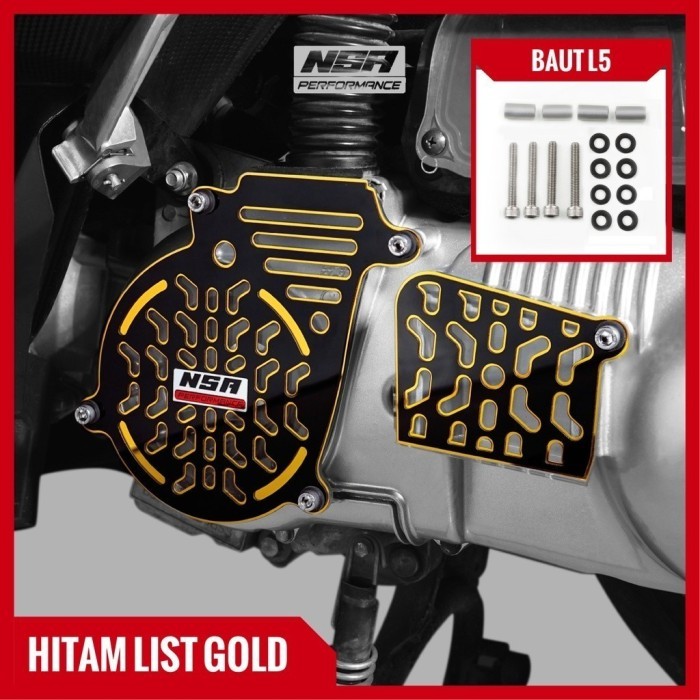 NSA PERFORMANCE COVER CVT BLACK SERIES Nmax Aerox CVT COVER อุปกรณ์มอเตอร์ไซค์ NSA PERFORMANCE - สีด