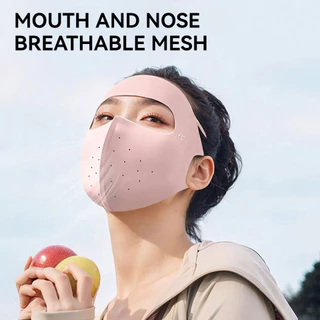 Gtubike UPF50+ ฤดูร้อนผ้าไหมน้ําแข็งครีมกันแดด Breathable 3D สามมิตินุ่มรั้ง Full Facemask