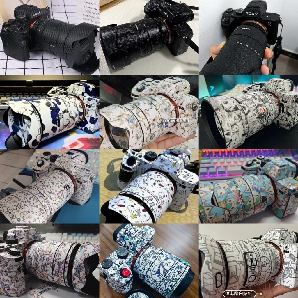 ชุดสติ๊กเกอร์สำหรับ Sony A7M4 A7M3 A7 ฟิล์มกันรอยหน้าจอ A7C A7S3 A7M2 A7CII A7R3/R4/R5