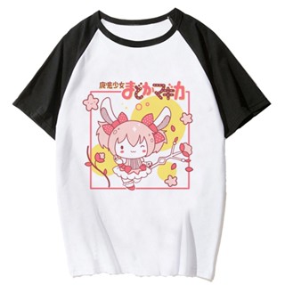 Madoka เสื้อยืด ลายการ์ตูนอนิเมะ แนวสตรีท หน้าร้อน สําหรับผู้หญิง