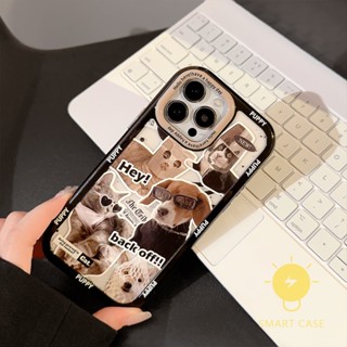 For เคสไอโฟน 14 Pro Max [Cool Puppy Dog Cat] เคส Phone Case For iPhone 14 Pro Max Plus 13 12 11 X XS Max XR For เคสไอโฟน11 Ins Korean Style Retro Classic Couple Shockproof Protective TPU Cover Shell