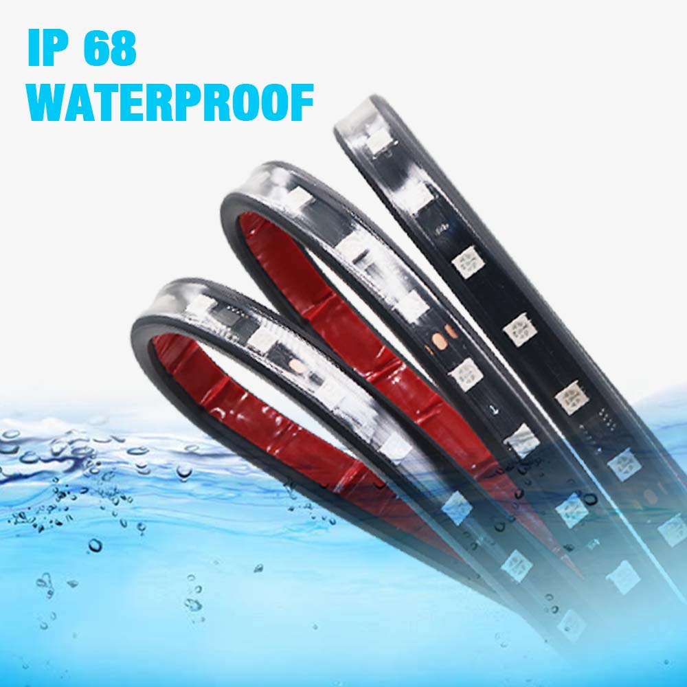 แถบไฟกระพริบ LED 12 24V RGB 5050SMD สําหรับตกแต่งรถบรรทุก รถพ่วง รถคาราวาน - รูปที่ 7