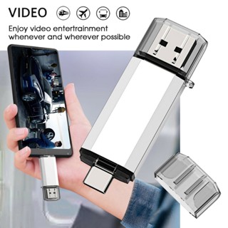 ใหม่ แฟลชไดรฟ์ หน่วยความจํา 64GB OTG Type C USB 3.0 1 ชิ้น ☆Hengma_time