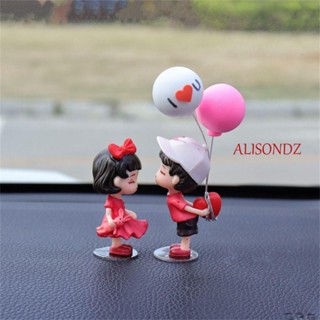 Alisondz รถ เครื่องประดับ น่ารัก ตกแต่งบ้าน ลูกโป่ง เครื่องประดับ ฟิกเกอร์แอคชั่น คอนโซลกลาง สาว ของขวัญ แดชบอร์ด ฟิกเกอร์