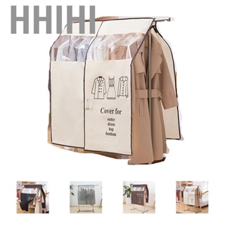 Hhihi Clothes Dust Cover Nonwoven Prevention  Transparent Window Design Hanging Garment Protectors