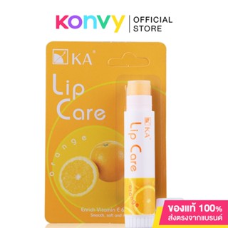 KA Lip Care 3.5g #Orange เคเอ ลิปแคร์ กลิ่นส้ม บำรุงเรียวปากให้เนียนนุ่ม ชุ่มชื้น.