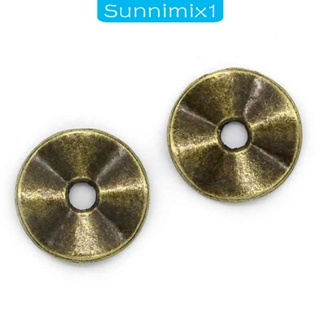 [Sunnimix1] ลูกปัดสเปเซอร์ ทรงกลม 10 มม. สีบรอนซ์ สไตล์โบราณ สําหรับทําเครื่องประดับ ต่างหู 100 ชิ้น