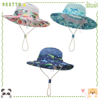 Nextth หมวกบักเก็ต แบบพกพา ฤดูใบไม้ผลิ ฤดูร้อน ป้องกันรังสียูวี กลางแจ้ง หมวกบังแดดเด็ก