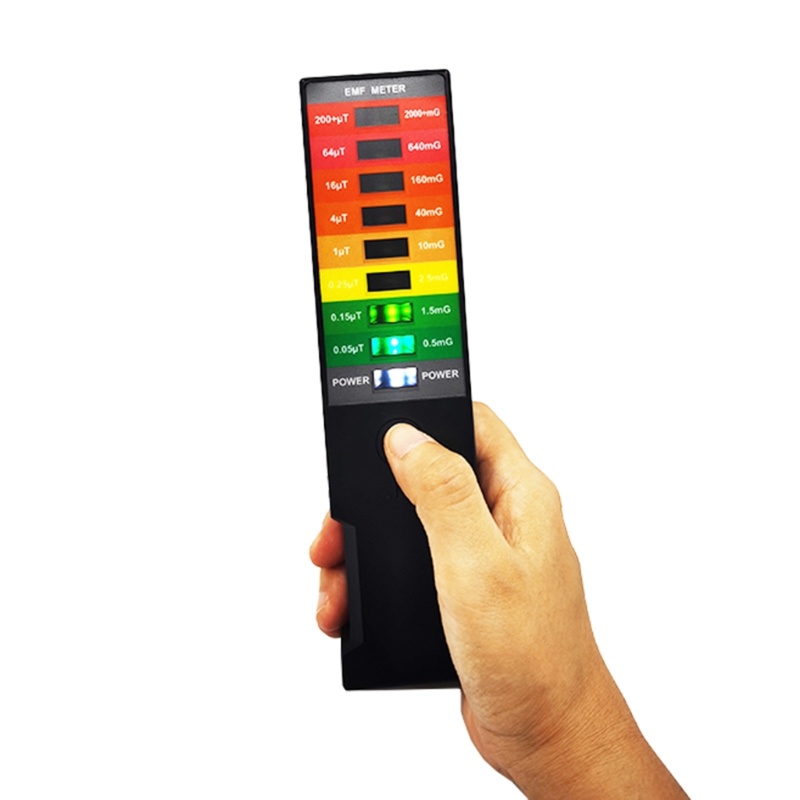 ✿ แบบพกพาแม่เหล็กไฟฟ้า Field EMF Gauss Meter เครื่องตรวจจับการล่าสัตว์แบบพกพา EMF Magnetic Field Det