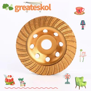 Greateskol ล้อเจียรเพชรเทอร์โบ โลหะ 4-1/2 นิ้ว (115 มม.) สีทอง สําหรับคอนกรีต