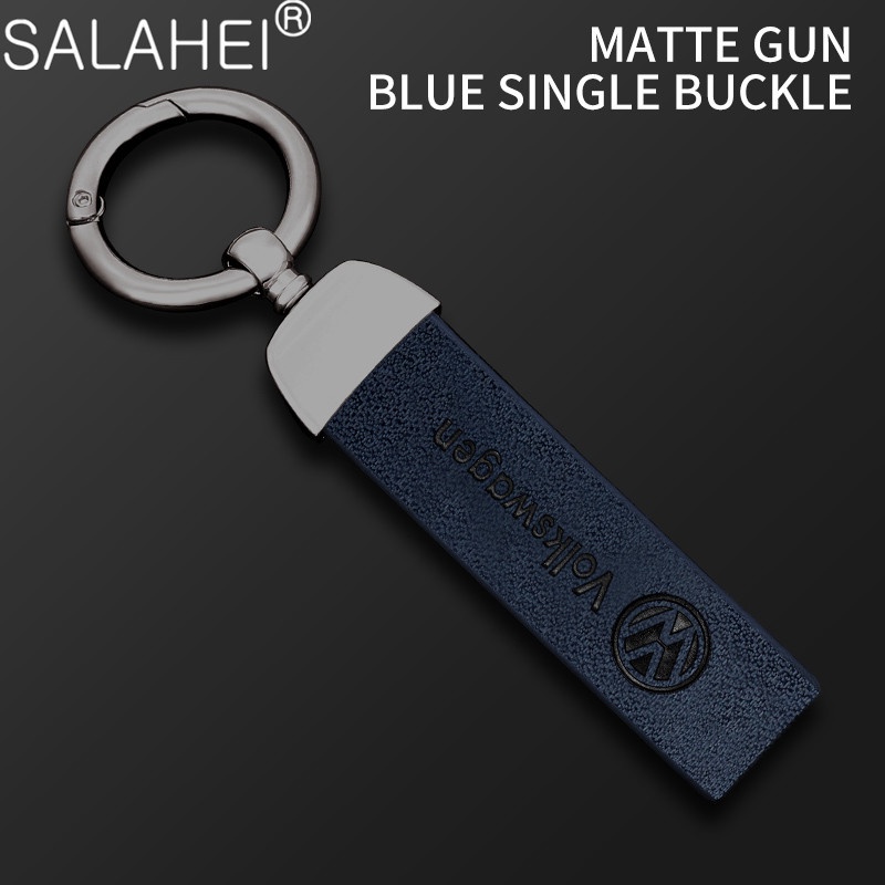 พวงกุญแจหนังโลหะ อุปกรณ์เสริม สําหรับรถยนต์ Volkswagen VW Polo Golf Passat Tiguan Beetle Caddy T5 Up Eos Skoda Octavia Seat Leon Altea - รูปที่ 2