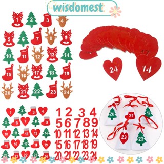 WISDOMEST สติกเกอร์ปฏิทิน รูปตัวเลข มีกาวในตัว สําหรับติดตกแต่งเค้ก บิสกิต