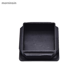 Morn จุกปิดปลายท่อ พลาสติก ทรงสี่เหลี่ยม สีดํา 10 ชิ้น EN
