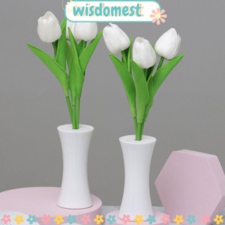 Wisdomest โคมไฟกลางคืน รูปดอกโบตั๋น สไตล์โรแมนติก สําหรับตกแต่งข้างเตียง ห้องนอน