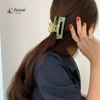 Fuzou กิ๊บติดผม พิมพ์ลายหินอ่อน หรูหรา แฟชั่น สําหรับผู้หญิง
