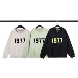 เสื้อกันหนาว แขนยาว ผ้าฝ้าย 1977 แฟชั่นสไตล์สตรีท สําหรับผู้ชาย และผู้หญิง