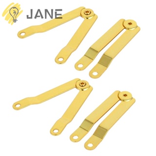 Jane บานพับโลหะ 180 องศา สีทอง สําหรับกล่องไม้ กล่องเครื่องประดับ 4 ชิ้น