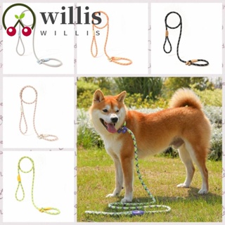 Willis เชือกจูงสัตว์เลี้ยง ไนล่อน P-chain กันลื่น ปรับได้ กันระเบิด สําหรับฝึกสุนัข