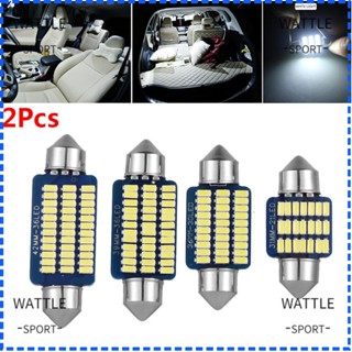 Wattle โคมไฟอ่านหนังสือหลังคารถยนต์ 31 มม. 36 มม. 39 มม. 42 มม. 2 ชิ้น