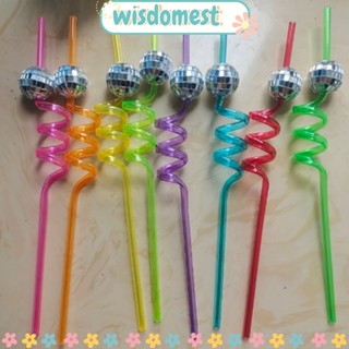 Wisdomest ลูกบอลดิสโก้ 70s 8 สี ใช้ซ้ําได้ 16 แพ็ค