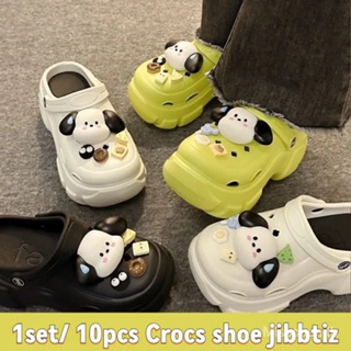 รองเท้าแตะ Crocs Jibz แต่งหัวเข็มขัดน่ารัก แฟชั่น อุปกรณ์เสริม สําหรับตกแต่งสวน 12 ชิ้น