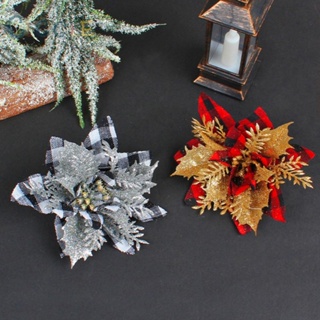 ⭐NEW ⭐Fake Flowers Weatherproof Christmas Tree Decoration Environmental Protection