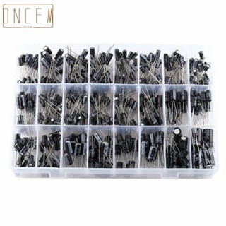 【ONCEMOREAGAIN】Comprehensive 500pc Electrolytic Capacitor Assortment Kit with 24 Popular Values