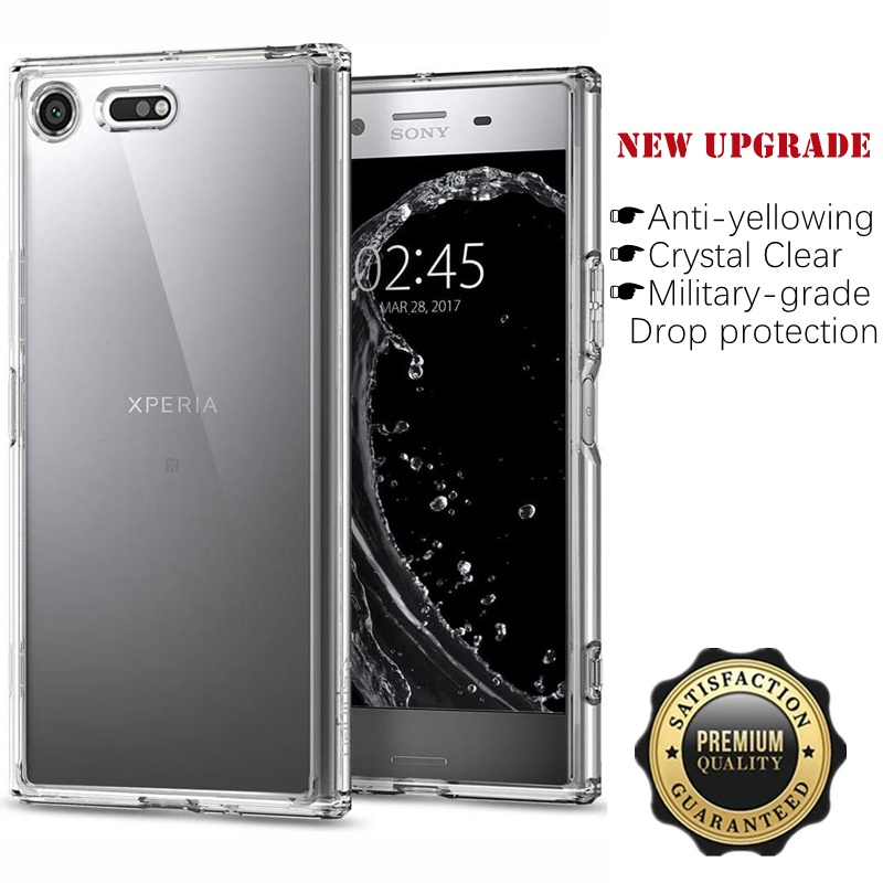 เคสโทรศัพท์มือถือ ซิลิโคนนิ่ม TPU ใส กันกระแทก สีเหลือง สําหรับ Sony Xperia XZ Premium G8142 G8141 SO-04K SO-04J