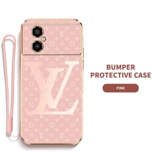 LV Ybd เคสโทรศัพท์มือถือ ซิลิกาเจล พร้อมสายคล้อง บาง ป้องกันเลนส์ สําหรับ Xiaomi POCO M4 5G POCO M5 4G Redmi Note 11R