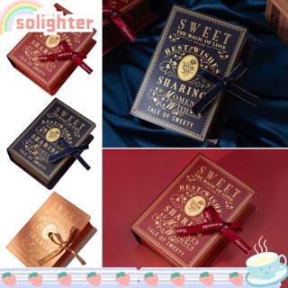 Solighter กล่องของขวัญ รูปหนังสือ DIY 3 ชิ้น